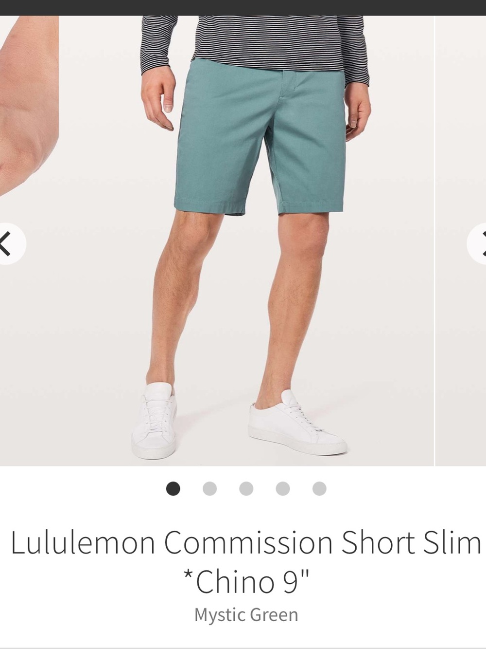Lululemon Commission Short Slim *Chino 9" Men’s Size 33